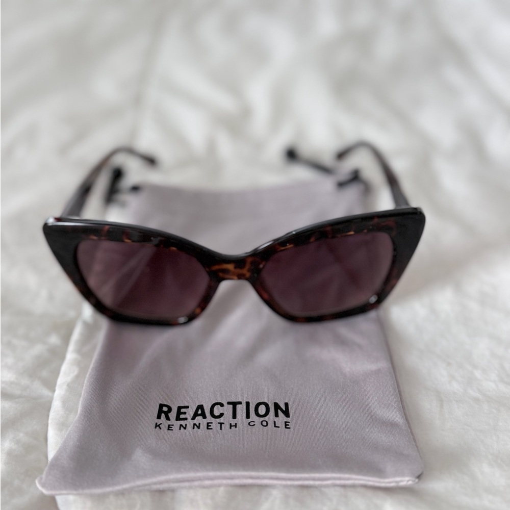 Kenneth Cole Reaction Brown Cat-Eye Sunglasses